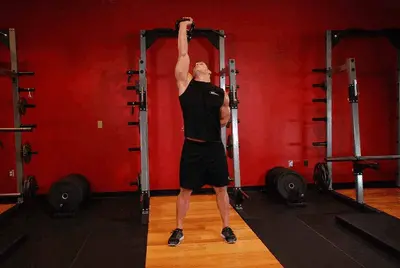 Animation of Advanced Kettlebell Windmill
