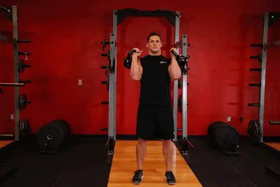 Animation of Alternating Kettlebell Press