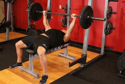 Animation of Barbell Bench Press
