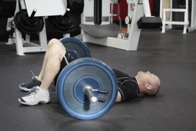 Animation of Barbell Glute Bridge