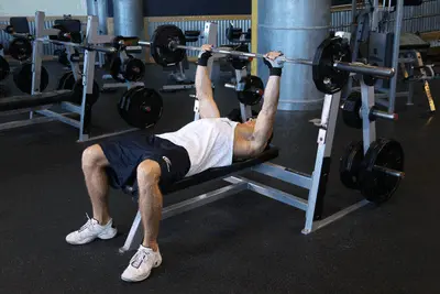 Animation of Barbell Guillotine Bench Press