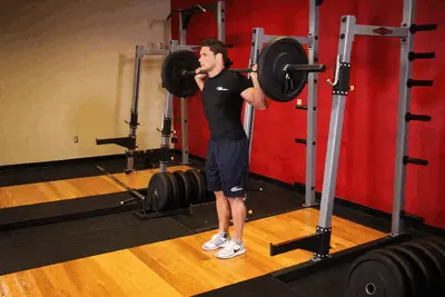 Animation of Barbell Lunge