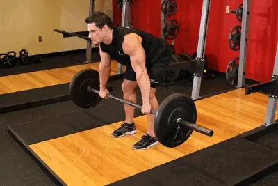 Animation of Barbell Rear Delt Row