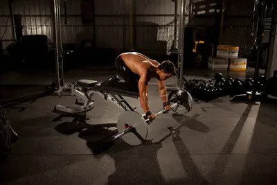 Animation of Barbell Rollout from Bench
