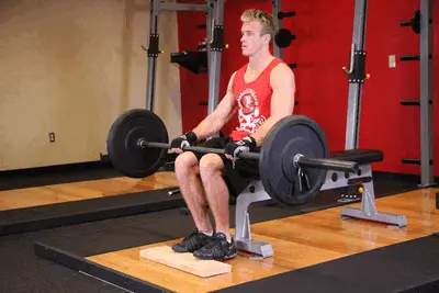 Animation of Barbell Seated Calf Raise