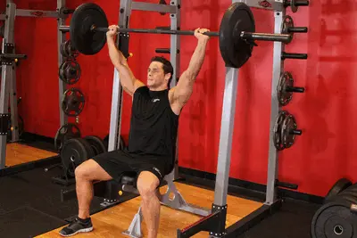 Animation of Barbell Shoulder Press