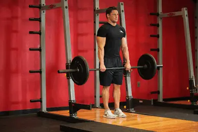 Animation of Barbell Shrug