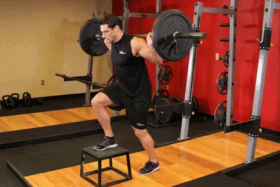 Animation of Barbell Step Ups