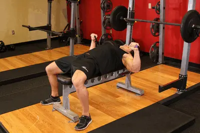 Animation of Bench Press - With Bands