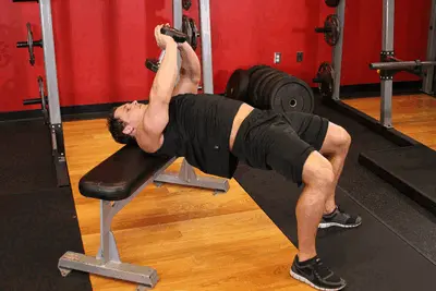 Animation of Bent-Arm Dumbbell Pullover