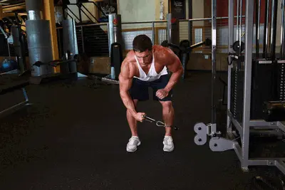 Animation of Bent Over Low-Pulley Side Lateral