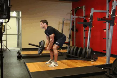 Animation of Bent Over Two-Arm Long Bar Row