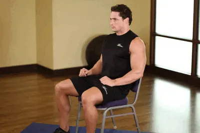 Animation of Chair Upper Body Stretch