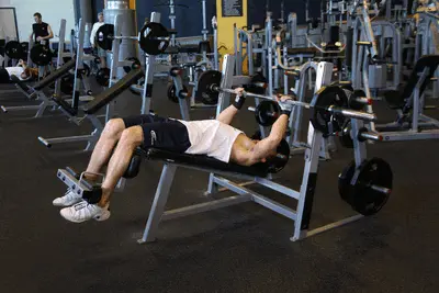 Animation of Decline Barbell Bench Press