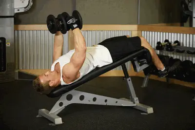 Animation of Decline Dumbbell Flyes