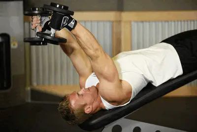 Animation of Decline Dumbbell Triceps Extension