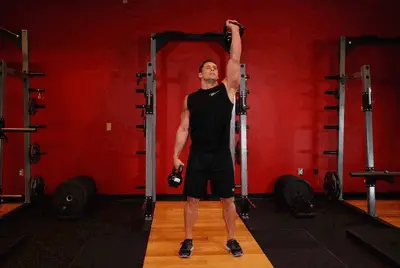 Animation of Double Kettlebell Windmill