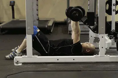 Animation of Dumbbell Floor Press