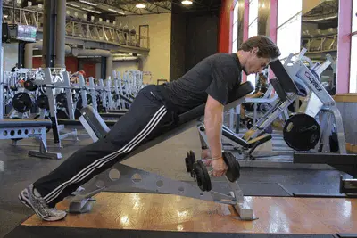 Animation of Dumbbell Incline Row