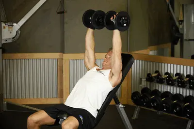Animation of Dumbbell Incline Shoulder Raise