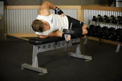 Animation of Dumbbell Lying Supination