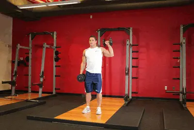 Animation of Dumbbell One-Arm Shoulder Press