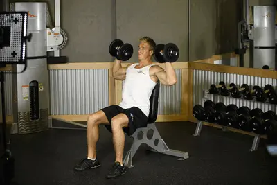 Animation of Dumbbell Shoulder Press