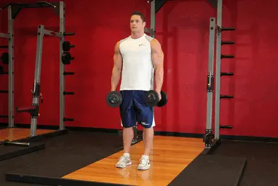 Animation of Dumbbell Shrug