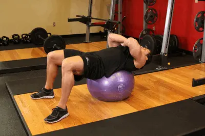 Animation of Exercise Ball Crunch