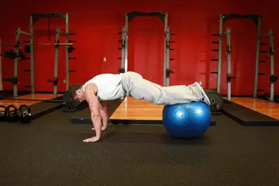 Animation of Exercise Ball Pull-In