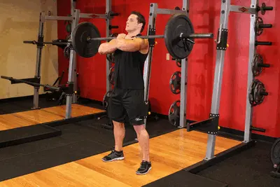 Animation of Front Barbell Squat