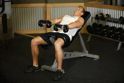 Animation of Front Incline Dumbbell Raise
