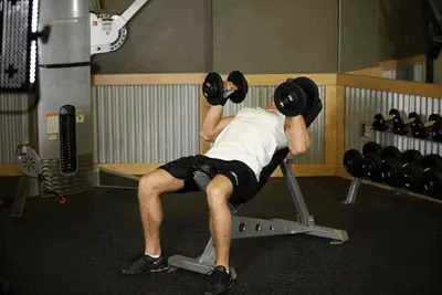 Animation of Hammer Grip Incline DB Bench Press