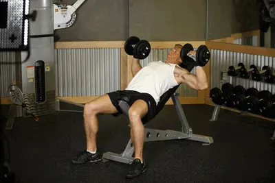 Animation of Incline Dumbbell Press
