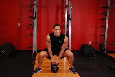 Animation of Kettlebell Sumo High Pull