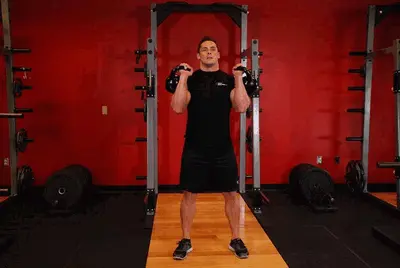 Animation of Kettlebell Thruster