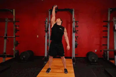 Animation of Kettlebell Windmill