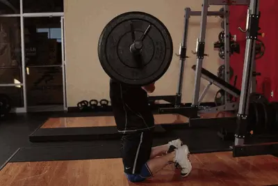 Animation of Kneeling Jump Squat