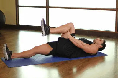 Animation of Leg-Up Hamstring Stretch