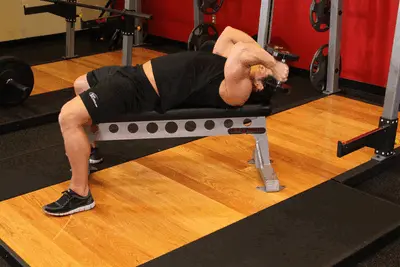 Animation of Lying Dumbbell Tricep Extension