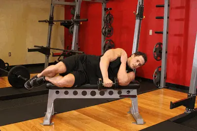 Animation of Lying One-Arm Lateral Raise
