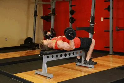 Animation of Lying Supine Dumbbell Curl