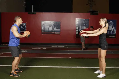 Animation of Medicine Ball Chest Pass