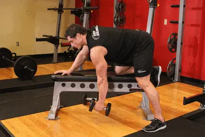 Animation of One-Arm Dumbbell Row