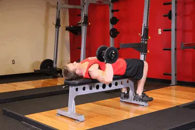 Animation of One Arm Dumbbell Bench Press
