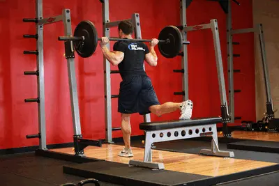 Animation of One Leg Barbell Squat